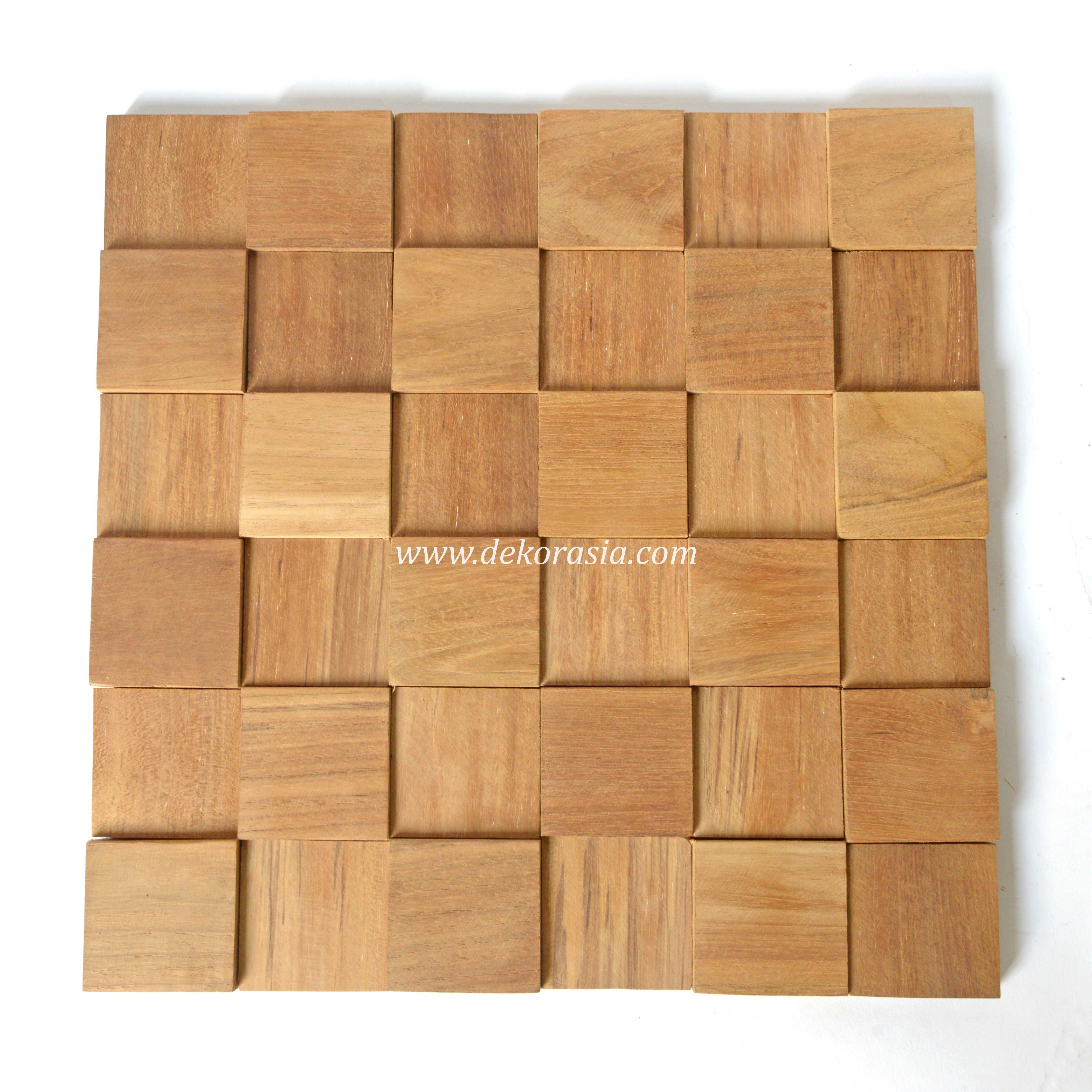 Wood Wall Cladding Top Quality Cube Teak for Interior/Exterior Wall Cladding
